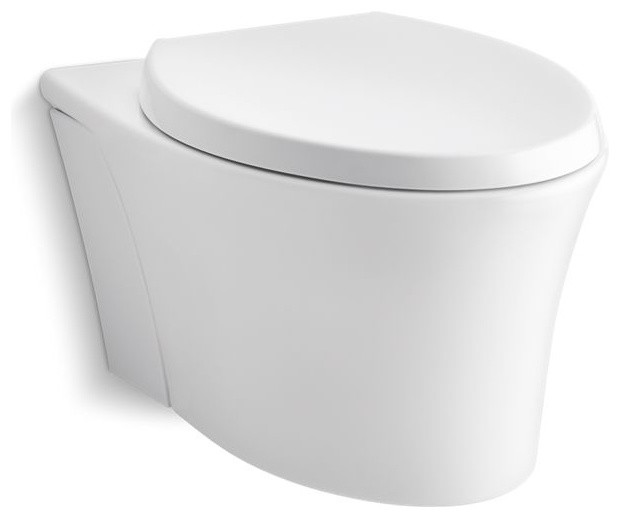 Kohler Veil 1 Piece Elongated Dual Flush Wall Hung Toilet Kohler Veil 1 Piece Elongated Dual Flush Wall Hung Toilet White