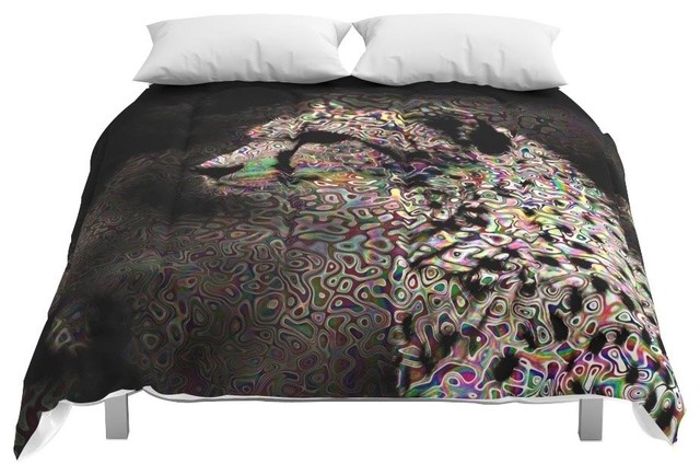 Society6 Abstract Animal Cheetah Comforter Contemporary