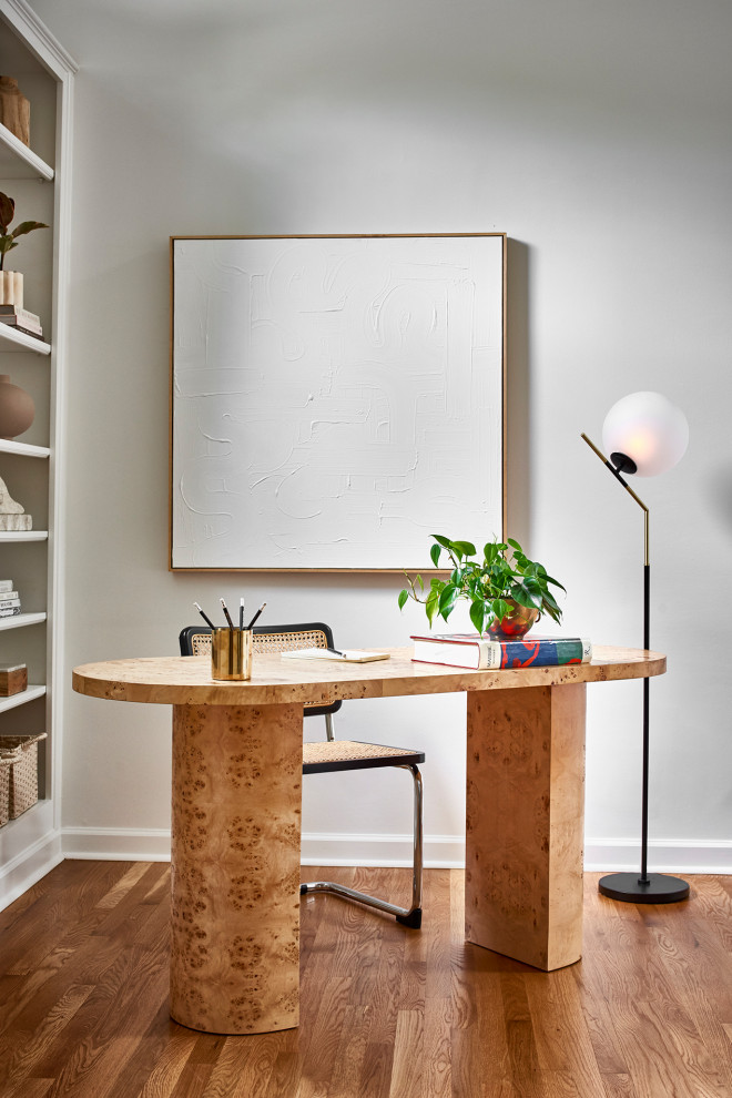 This is an example of a scandinavian home office in Atlanta.