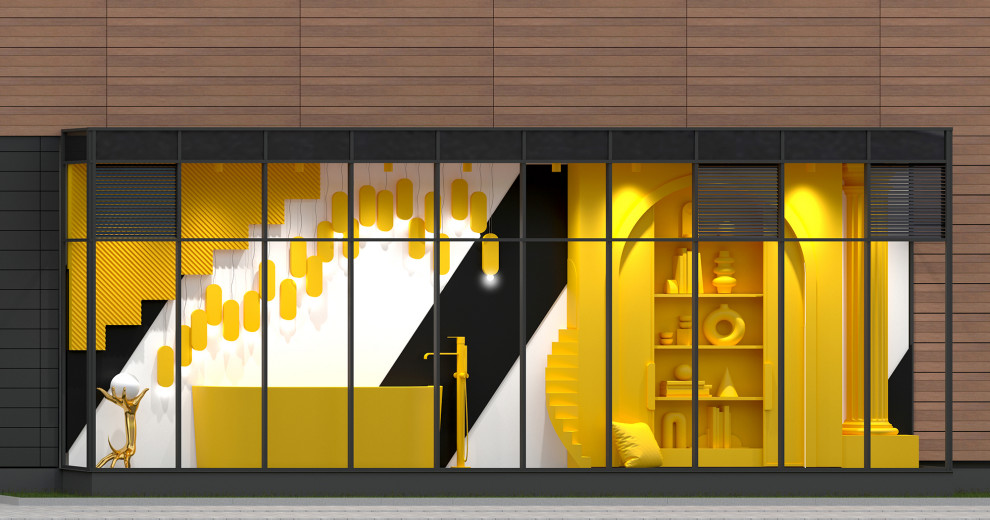 Дизайн Витрин Для магазина стройматериалов , мебели и декора