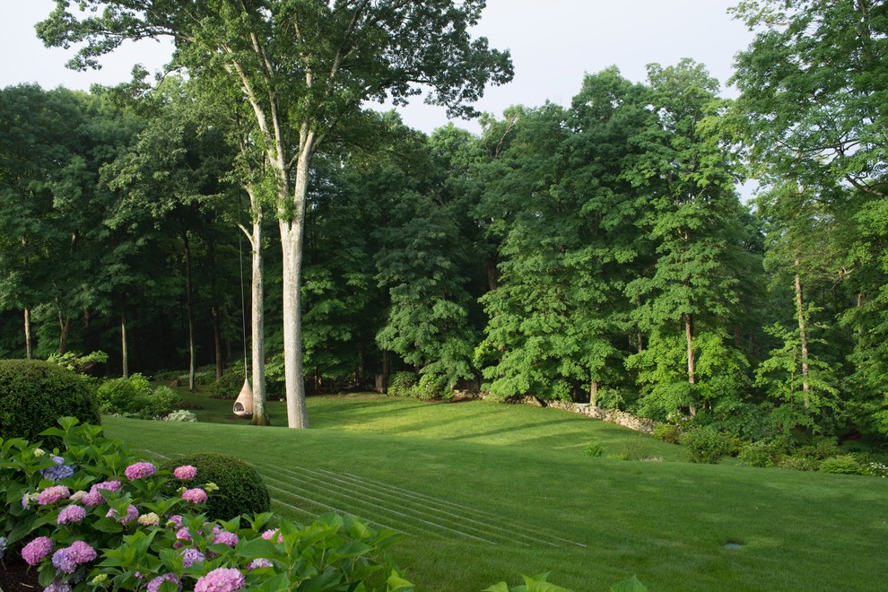 This is an example of a traditional garden in New York.