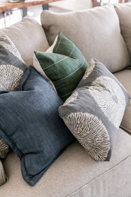 Transitional Ranch landhausstil-wohnbereich
