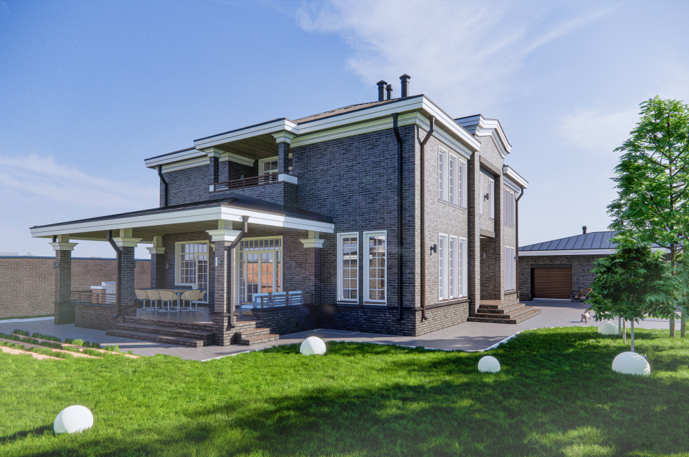 Жилой дом с гаражным комплексом