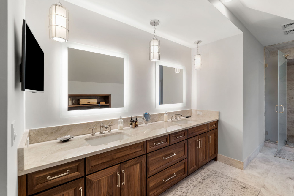 Transitional bathroom photo in Boston
