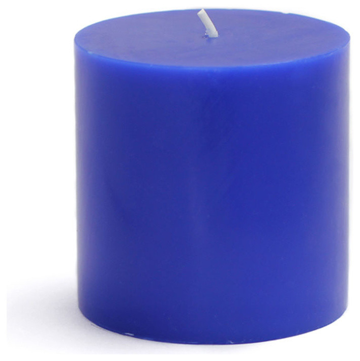 3 x 3" Blue Pillar Candle"