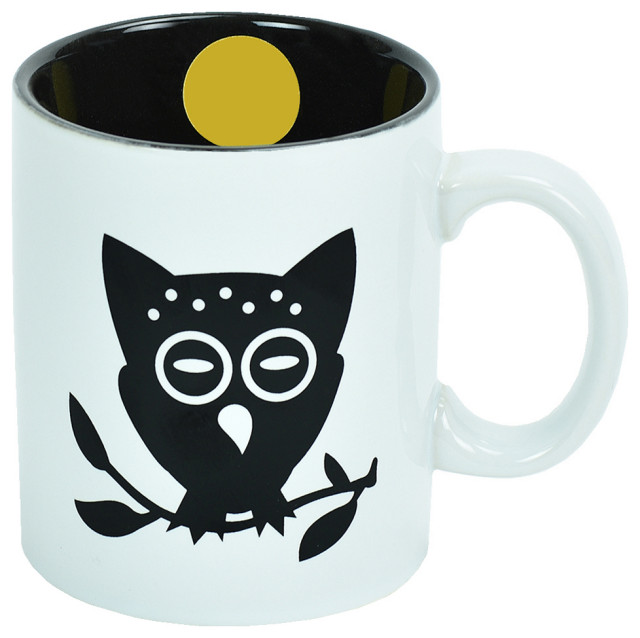 Mug, Night Owl, 11oz, Set of 4