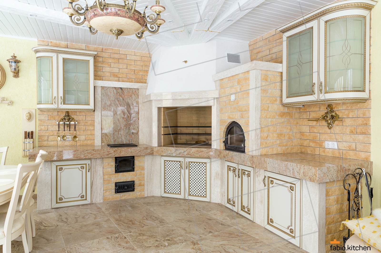 Зона барбекю в загородный дом