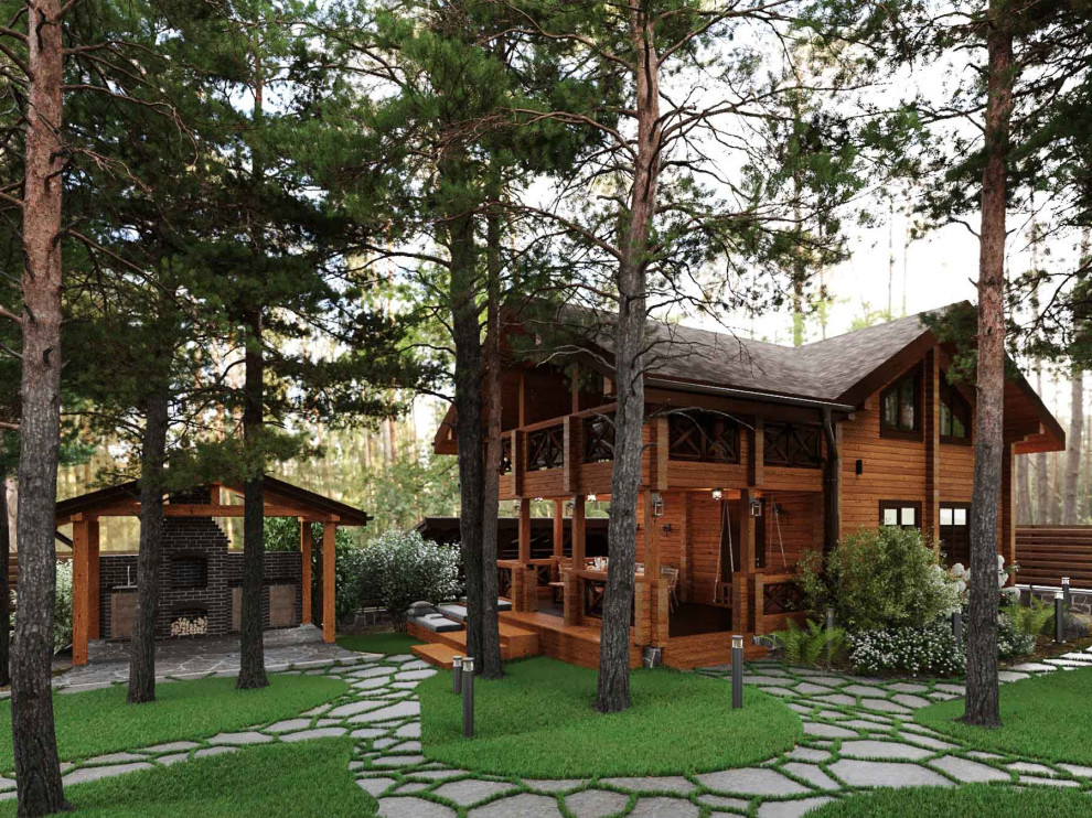 Дорожки к гостевому дому