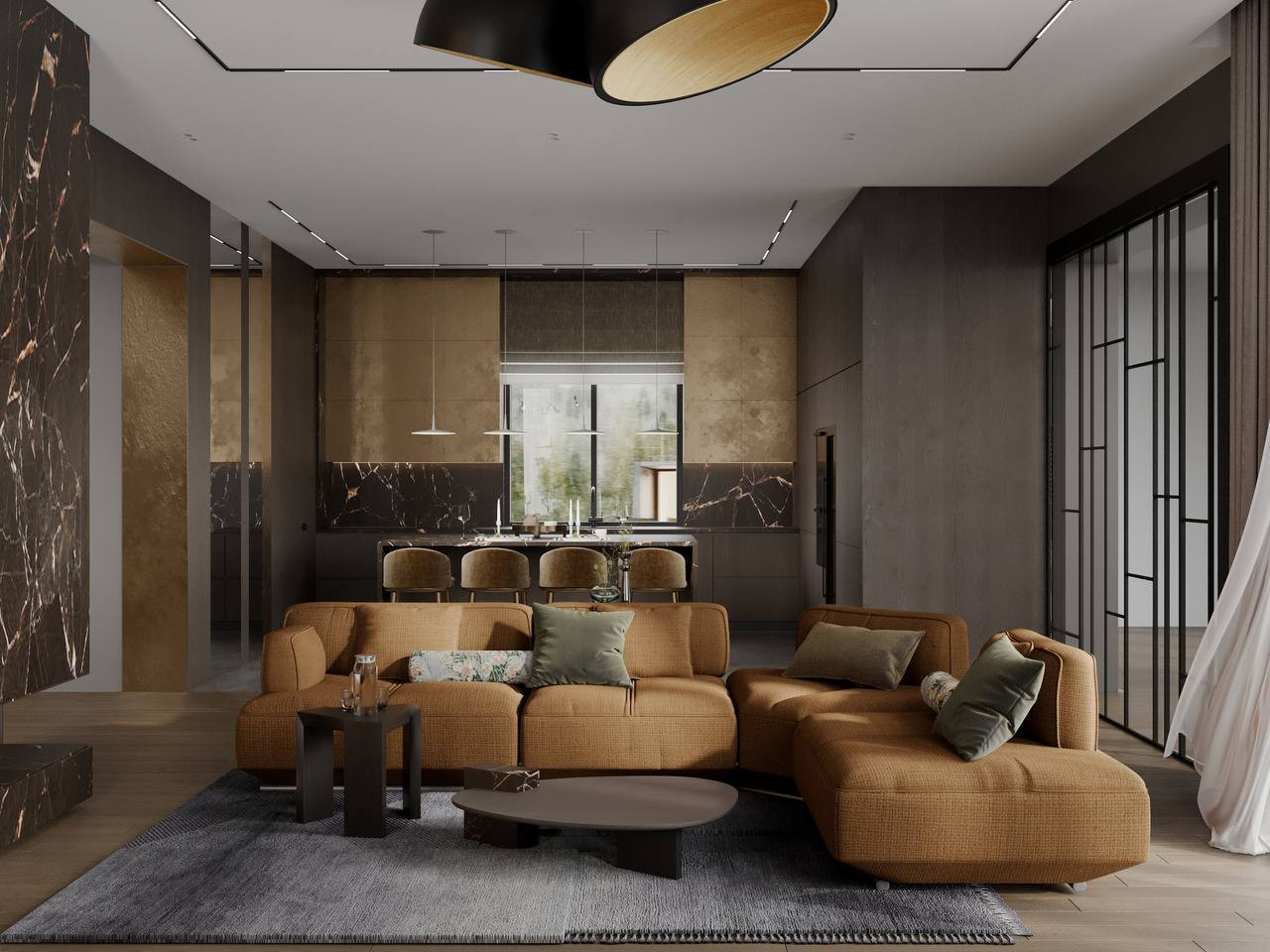 Диван Bond в главной роли очередного яркого интерьерного проекта