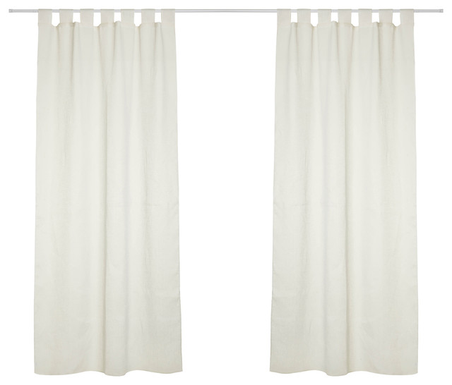 Hilary Linen Curtains, OffWhite Transitional Curtains by JSC A Grupe