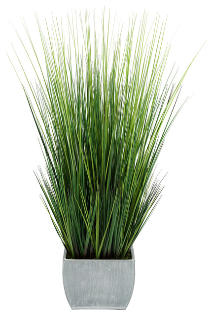 Artificial 44-inch Grass in Large Rectangle Zinc (Farmhouse)