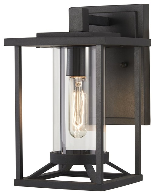 Minka Lavery Trescott 1 Light Outdoor Wall Mount Black