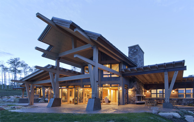 Nourth Routt Retreat contemporary-patio