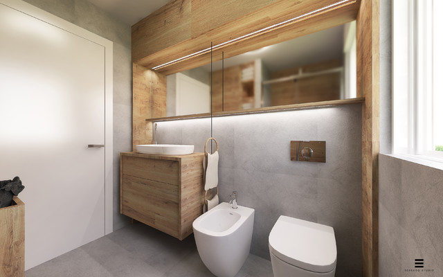 Bagno di montagna rustikal-badezimmer