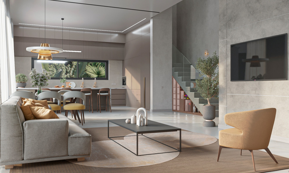 Дизайн опенспейса в Израиле 1 вариант