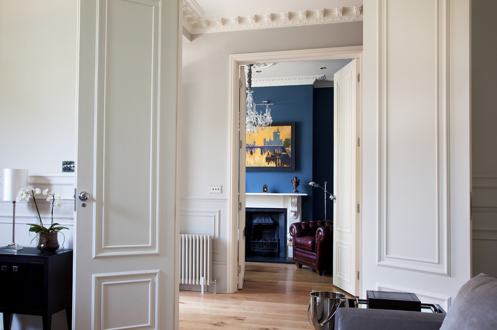 Design ideas for an expansive traditional hallway in London.