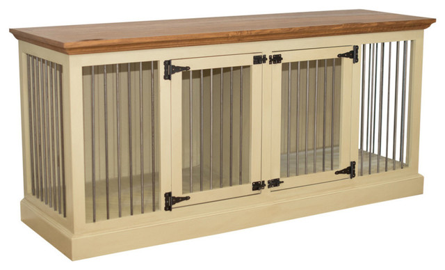 Dog Crate Credenza Transitional Dog Kennels And Crates 