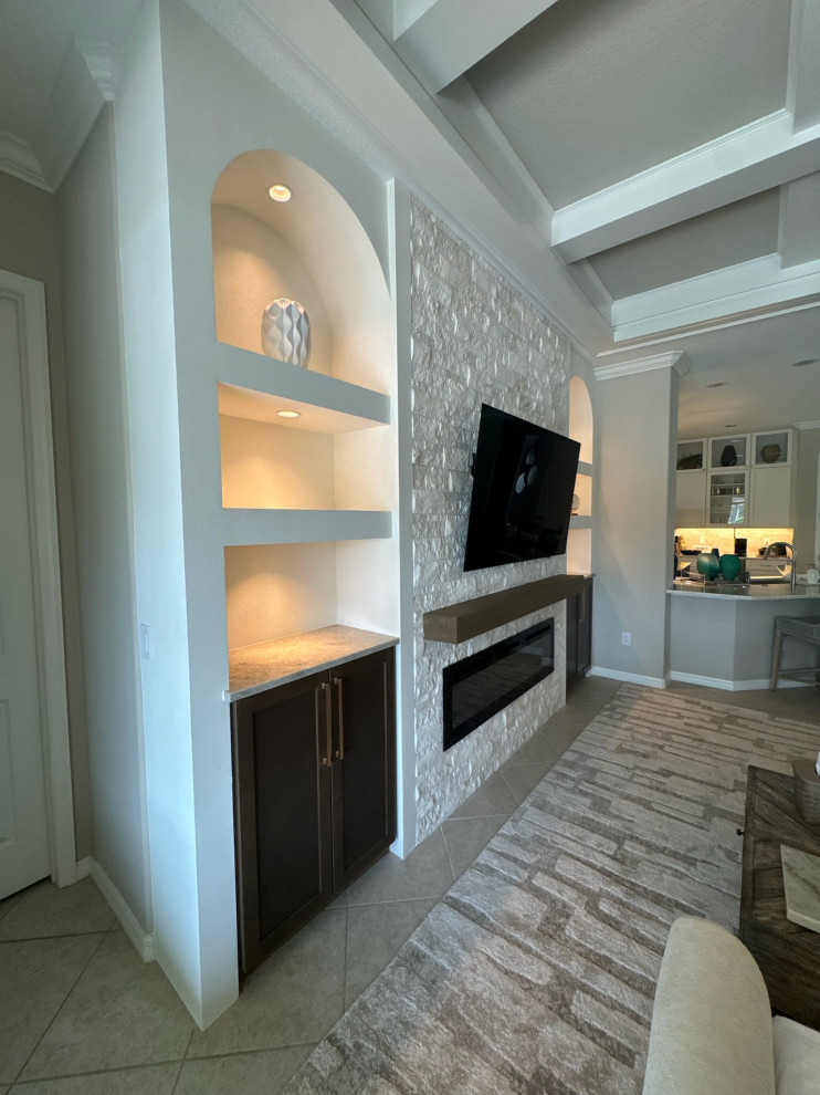 Fireplace Wall w/ Arches
