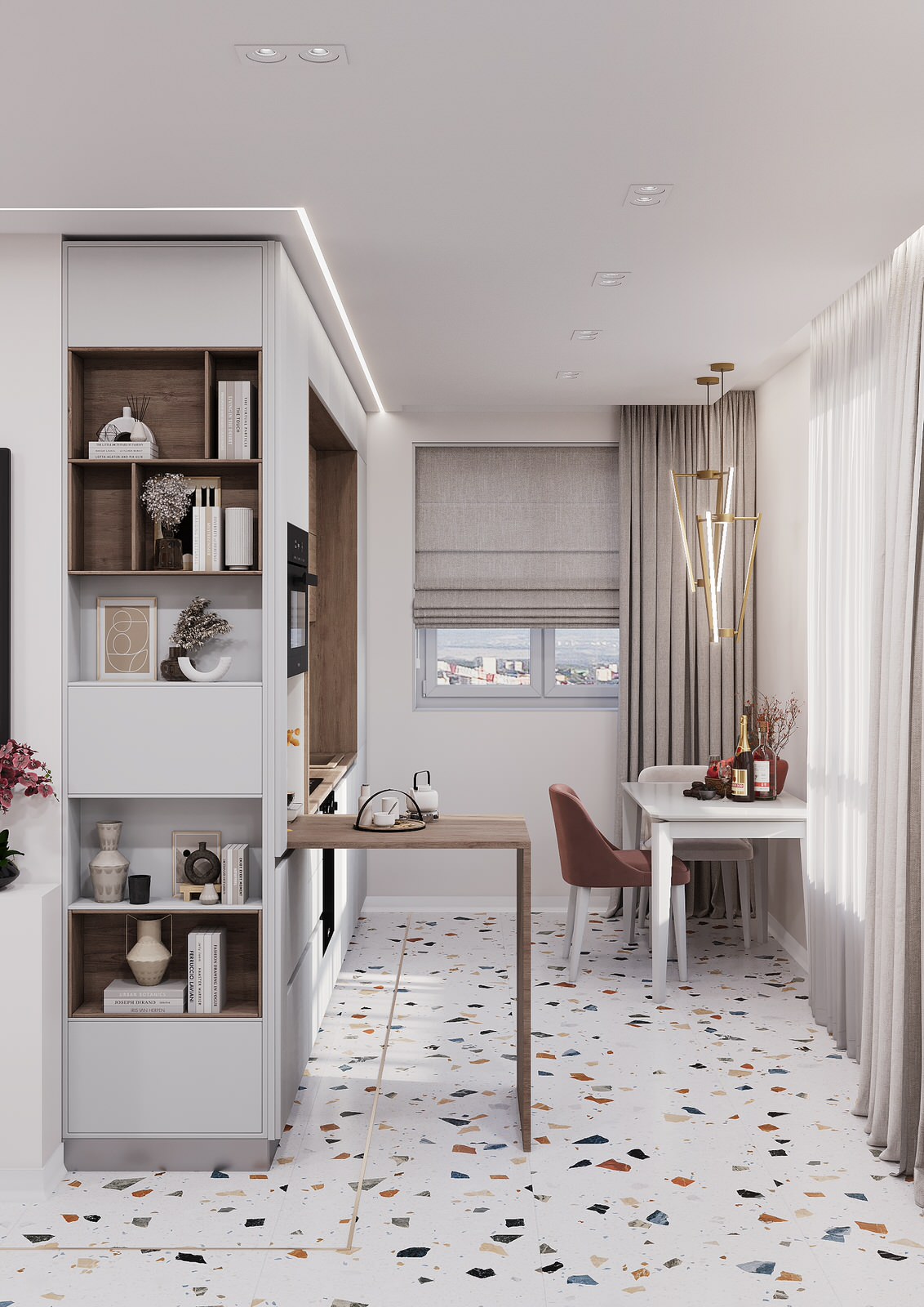 Дизайн-проект яркой квартиры 65 кв.м в современном стиле