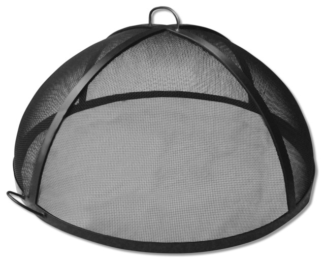 Master Flame 24 Diameter Stainless Steel Fire Pit Screen Lift Off Master Flame 24 Diameter Stainless Steel Fire Pit Screen Lift Off Dome Transitional Accessories By Aspen Industries Inc