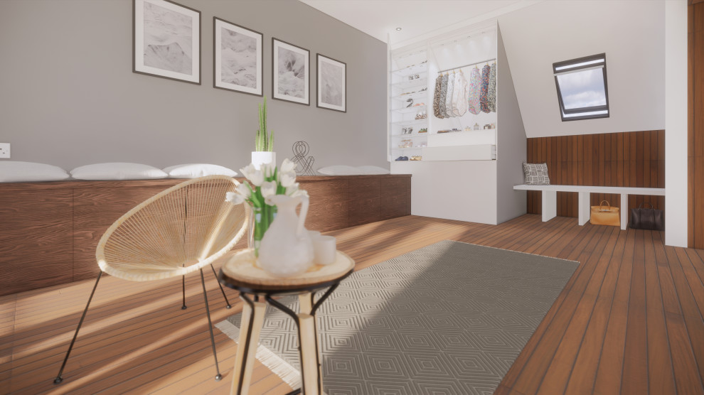 Attic Design - Walk in Closet - CGI