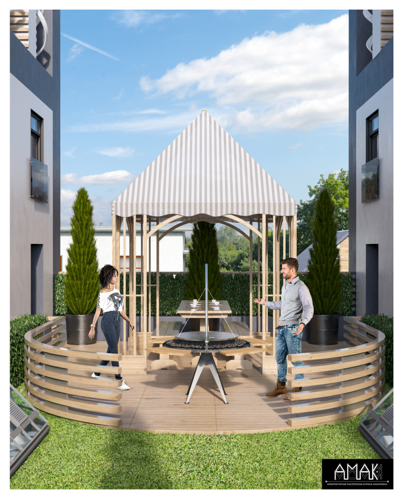 Вид на мангальную зону