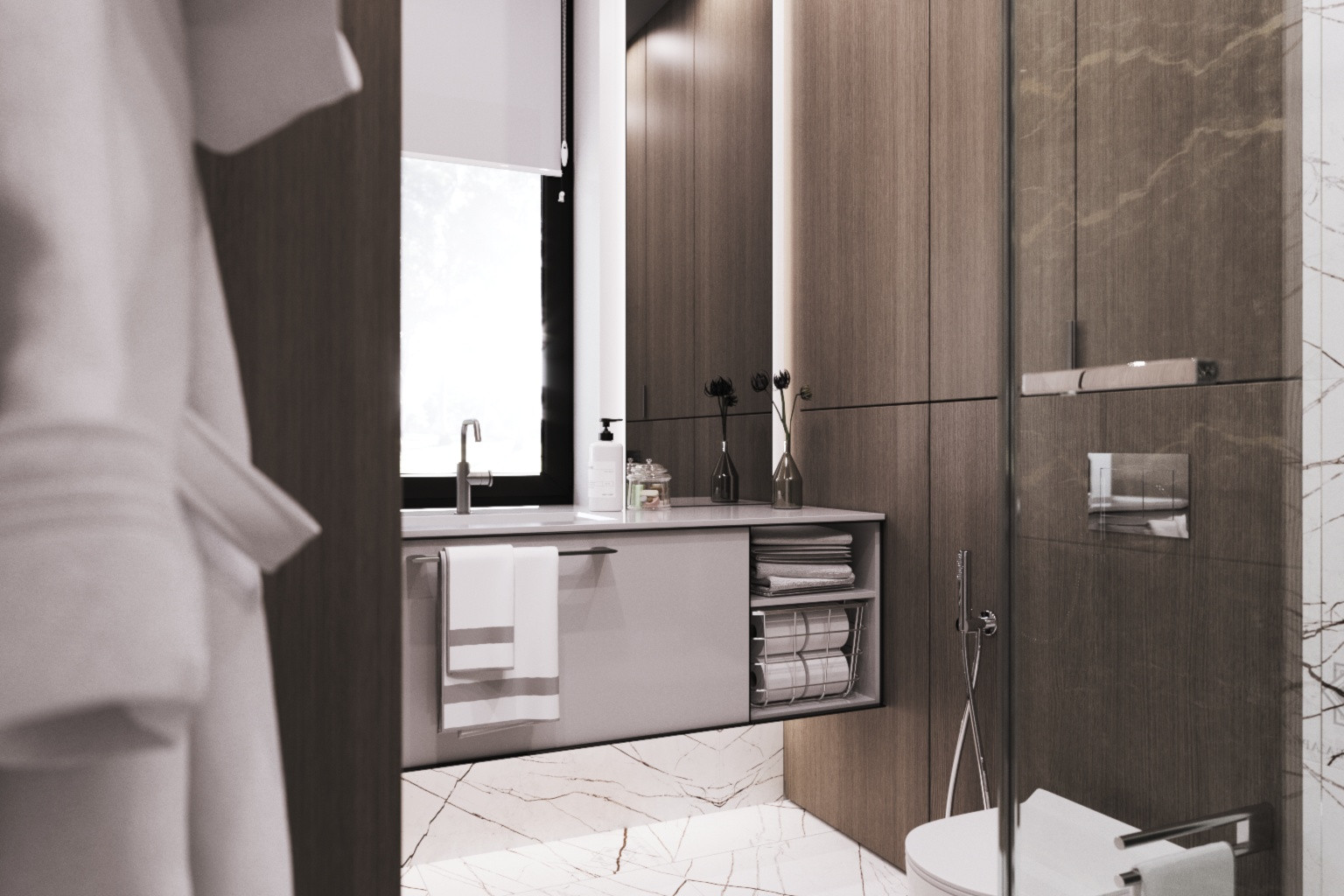 Санузел в загородном доме