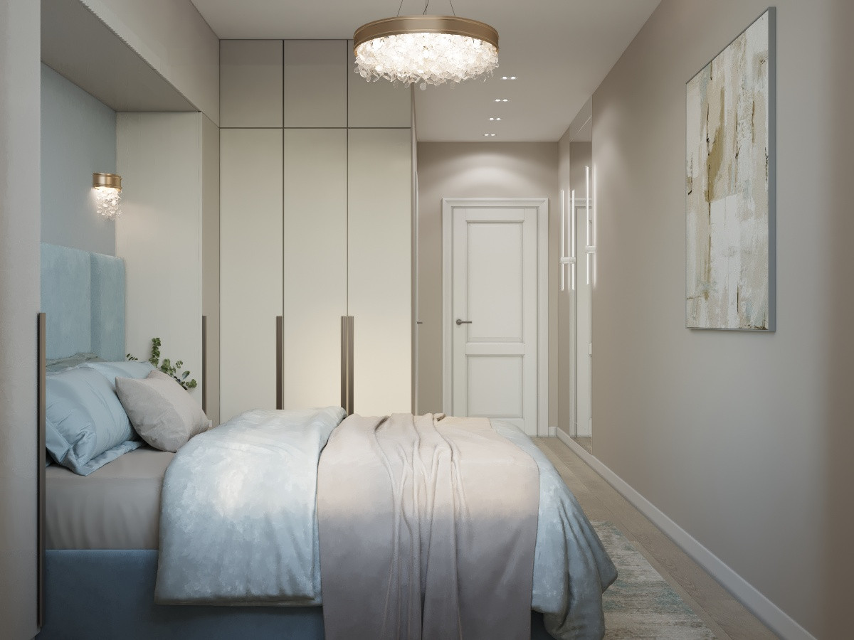 Спальня со своим санузлом .