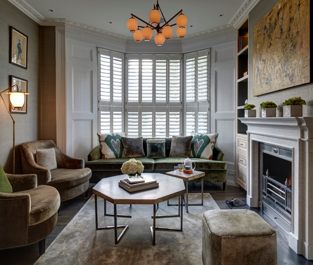 West London Townhouse klassisk-vardagsrum