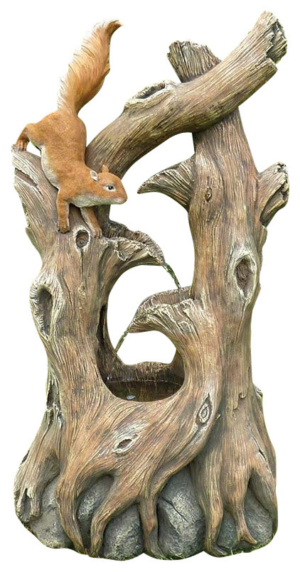 Squirrel on Branches Statue