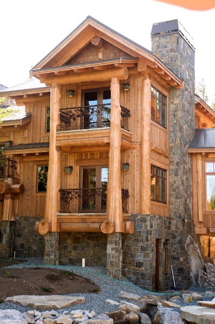 Western Red Cedar Log Homes Rustic Exterior Vancouver By