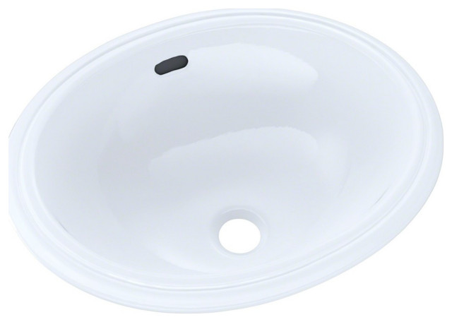 Toto Oval 15 X12 Narrow Undermount Bathroom Sink Cotton White Toto Oval 15 X12 Narrow Undermount Bathroom Sink Cotton White