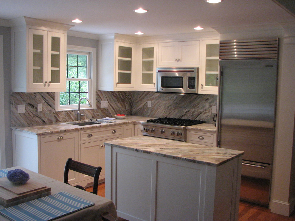 Transitional kitchen photo in Boston