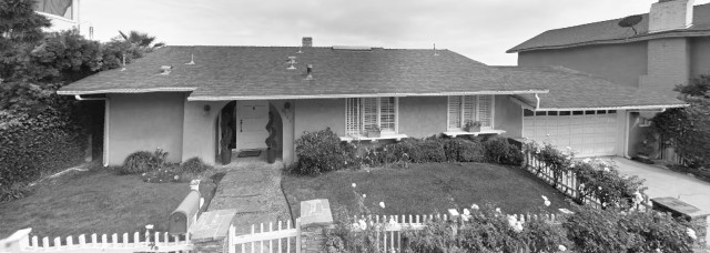 Original facade with dated curb appeal american-traditional