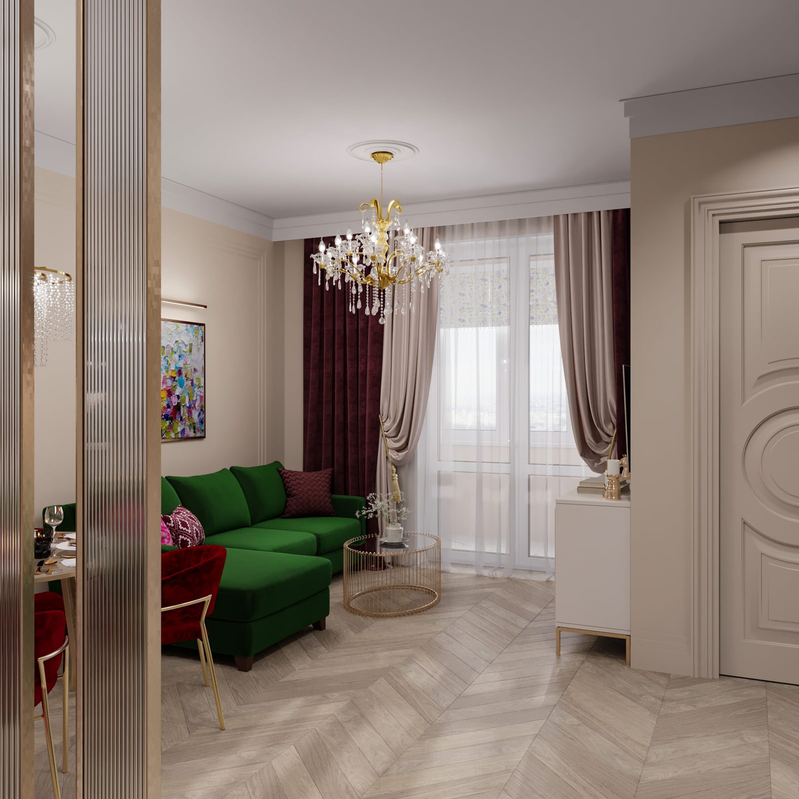 Яркая квартира в Москве