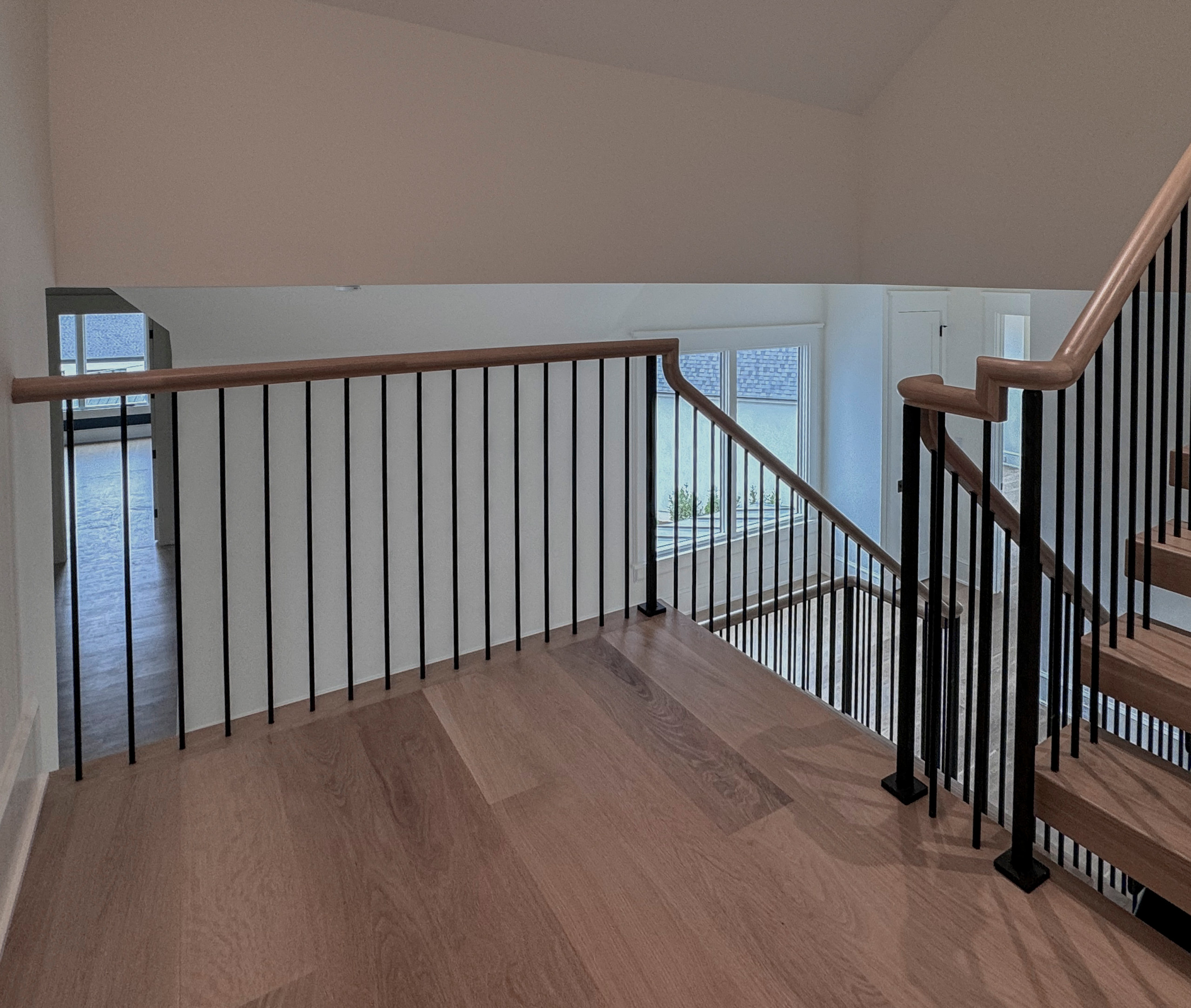 122_Modern Steel & Wood Floating Staircase, Arlington VA 22207