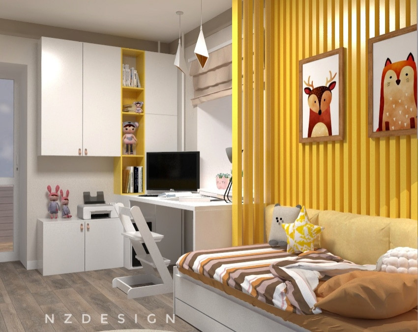 Детская в солнечном лесу..