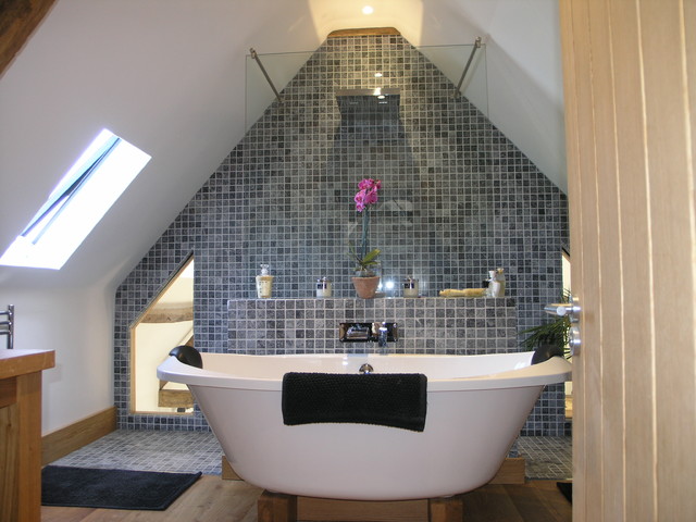 Old Mill Conversion rustic-bathroom