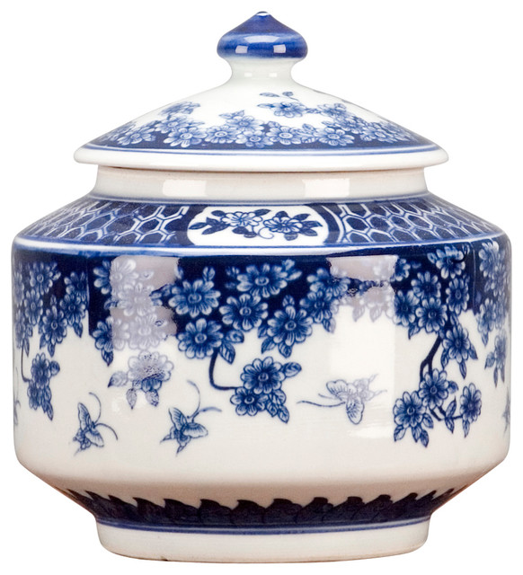 Blue and White Porcelain Box - Asian - Decorative Boxes - by Shan Hill ...