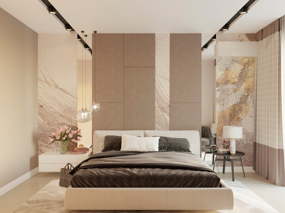 Уютная современная спальня