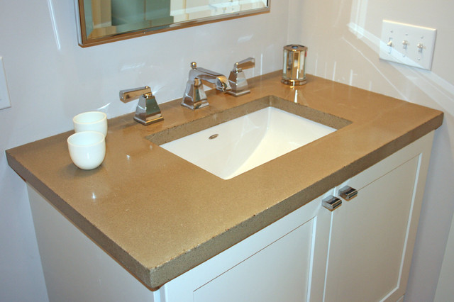 Concrete Bath Sinks - Modern - Vanity Tops And Side Splashes ...