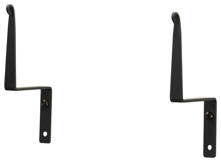 Rooster Curtain Swag Brackets Transitional Brackets by Village