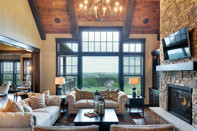 Rustic Living Room rustik-vardagsrum