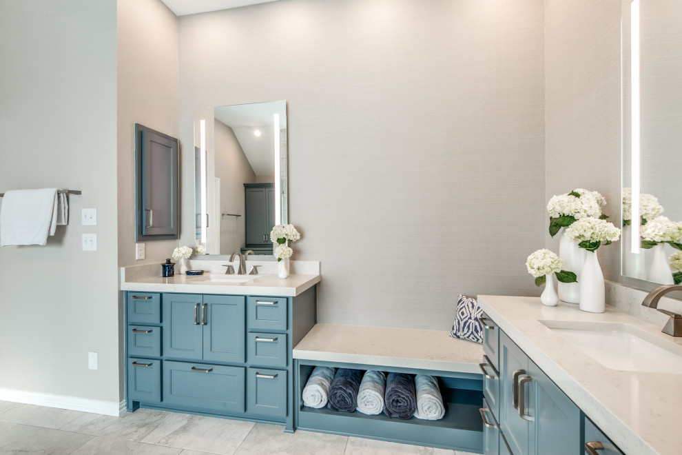 Pebble Creek - French Country - Bathroom - Dallas - by Heidi Arwine ...