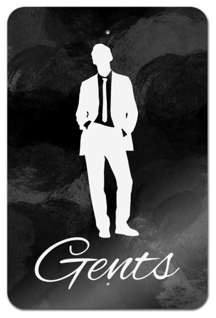 Bathroom Sign Game gents” metal bathroom sign - contemporary - game room wall art and Bathroom Sign Game gents” metal bathroom sign - contemporary - game room wall art and