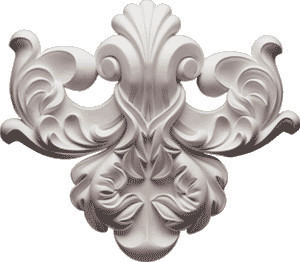 Victorian Flourish Center Wall Decoration Victorian Onlays And