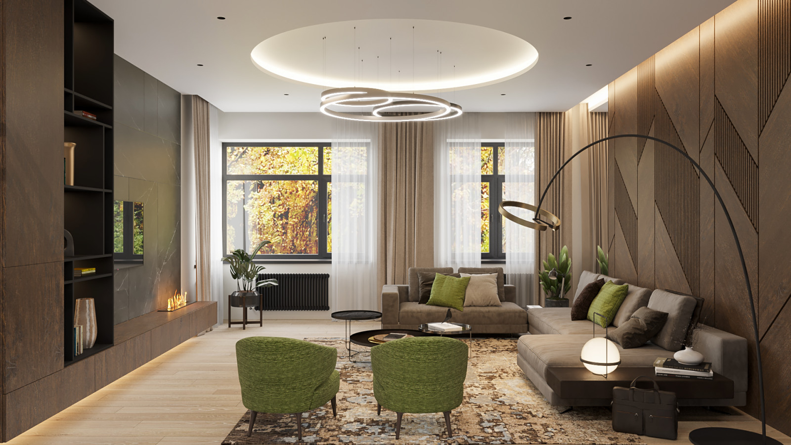 Дизайн интерьера индивидуального жилого дома. КП "Павлово"