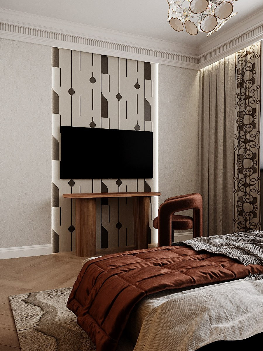 Дизайн интерьера дома в стиле Нео-классика с элементами дизайнерских решений