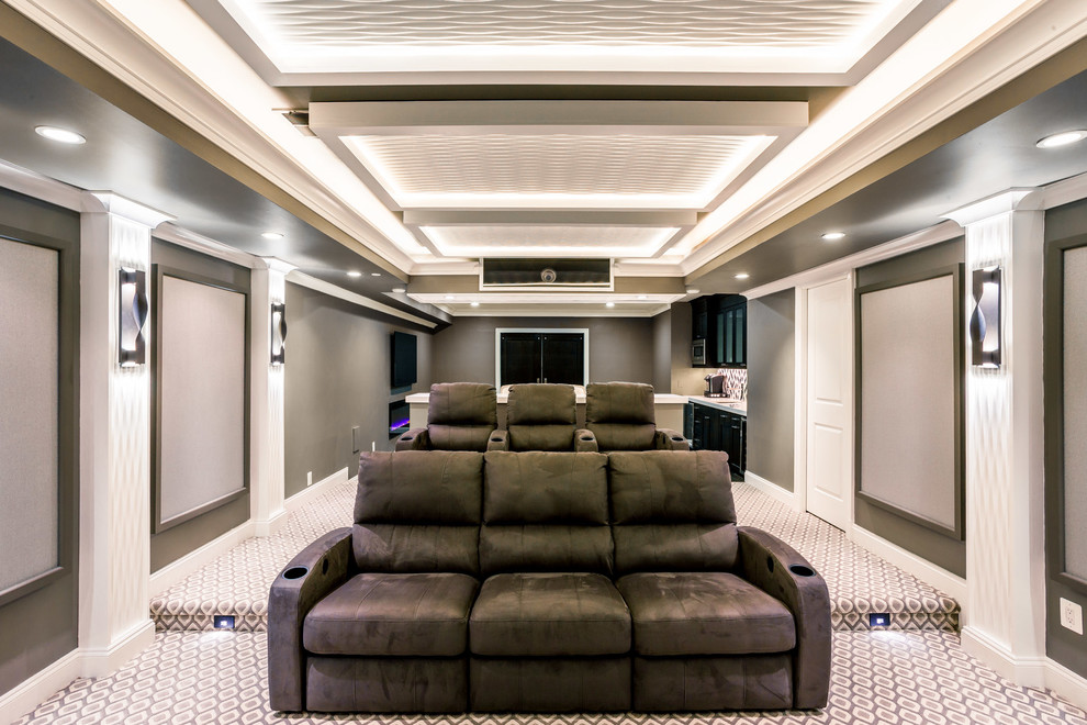 Bethesda Media Room - Contemporary - Home Theater - DC Metro - by ...
