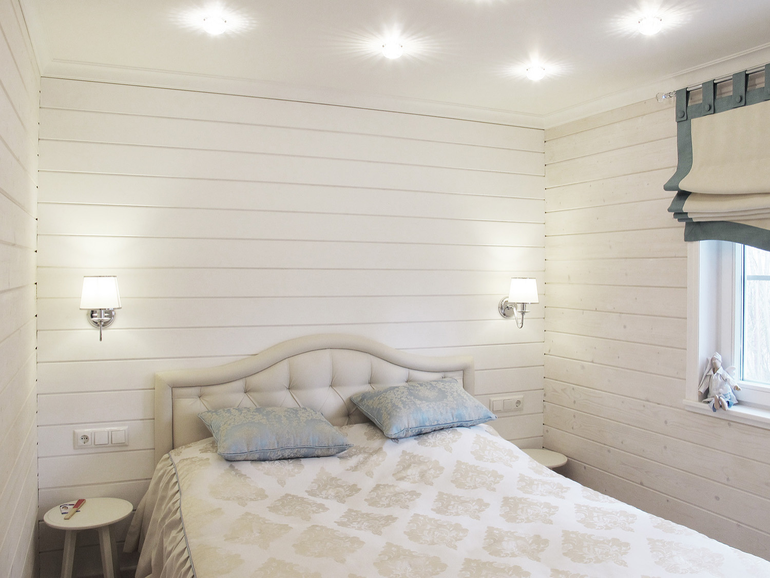 Одноэтажный загородный дом с баней